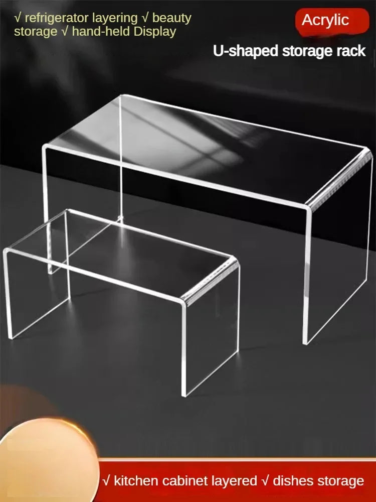 Clear Acrylic Shelf Organizer – Cosmetics, Perfume & Toy Display