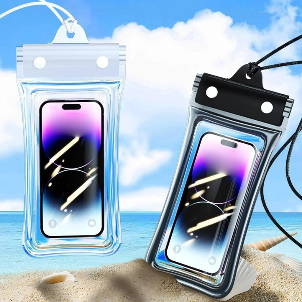 Universal Waterproof Phone Case Dry Bag with Lanyard Transparent  Touch Screen   for Beach Diving Snorkeling Surfing Travel