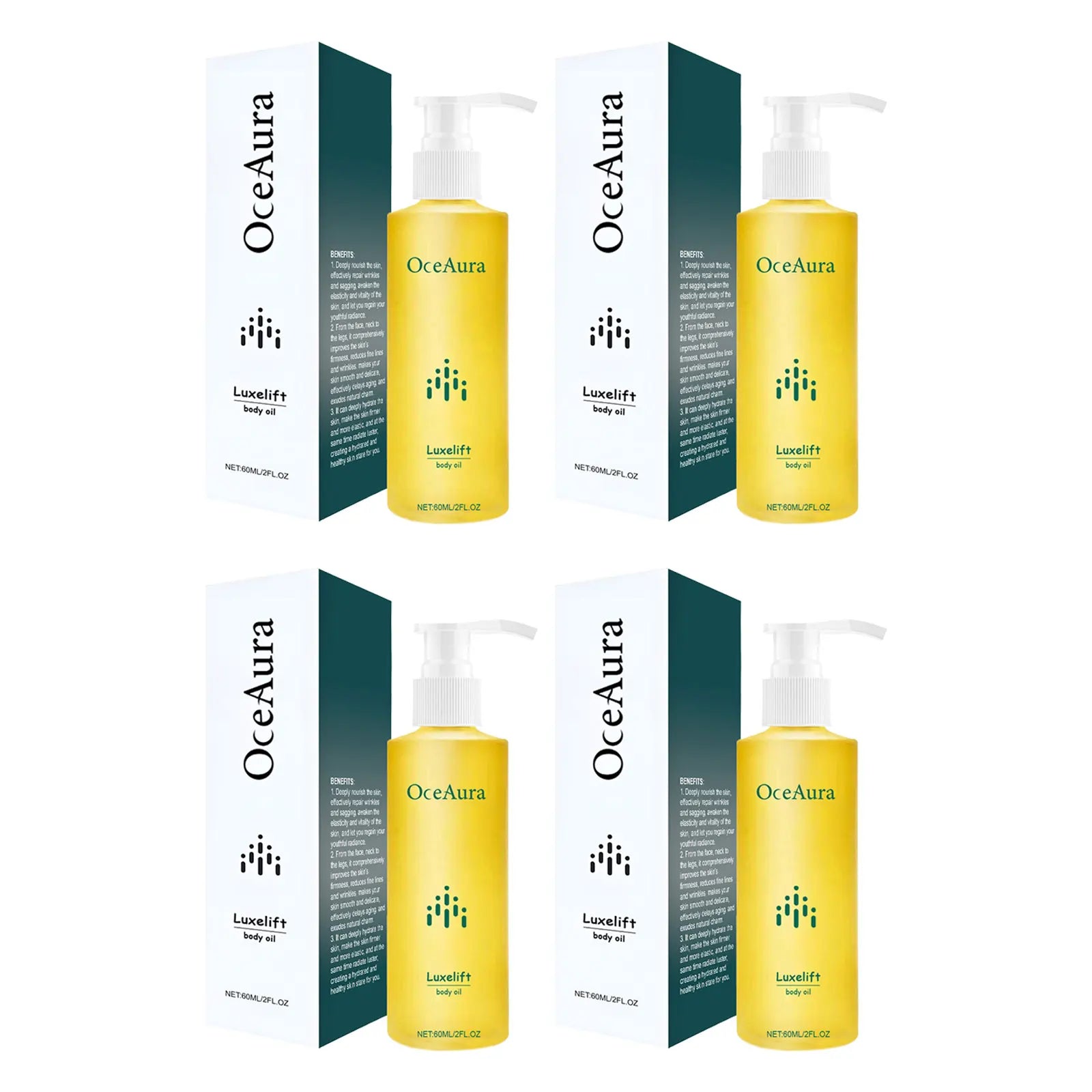 OceAura Skin Firming Body Oil – Anti-Wrinkle & Nourishing Firming Body Oil Oasis Select 240ml boxed