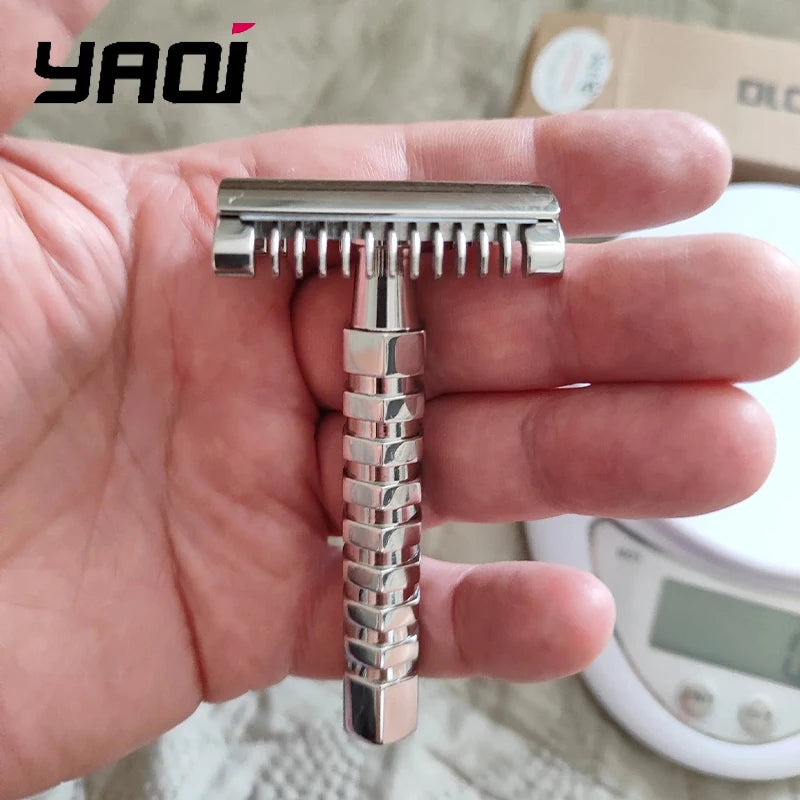2026 Hot Sale Yaqi Duomo Stainless Steel Safety Razor Comfortable Shaving Oasis Select