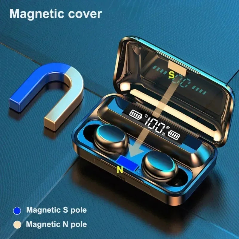 Bluetooth Headphones 9D Stereo High Bass Sport Earphones Handfree Touch Control Tws Wireless Earbuds Headset Oasis Select