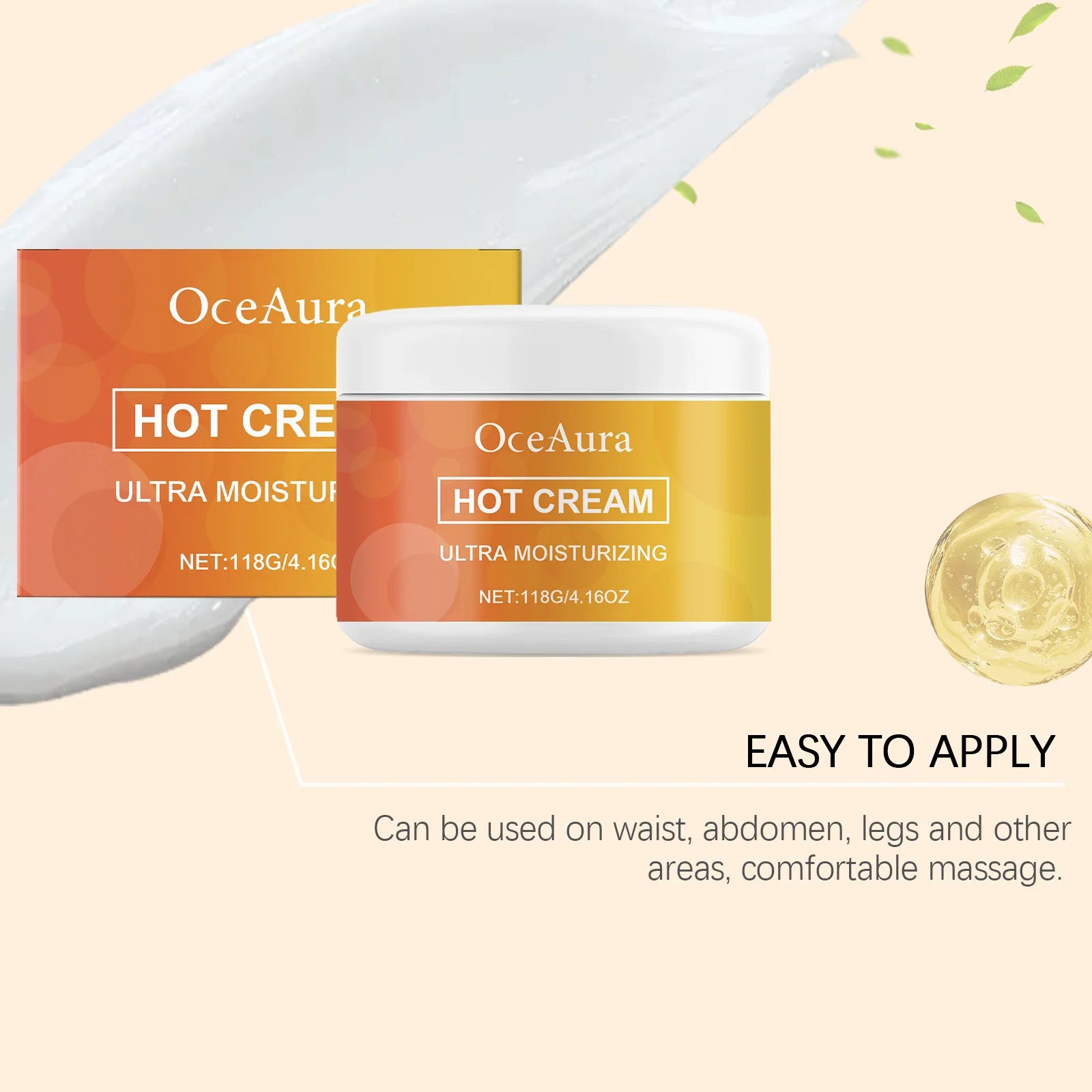 Oceaura Body Moisturizing Cream Improving Sagging Enhance Elasticity Eliminate Fine Lines Reduce Roughness Body Nourishing Cream Oasis Select