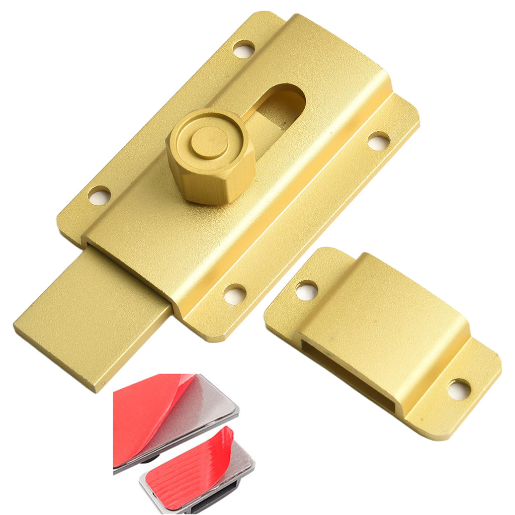 For Home Bedrooms Warehouse Door Lock Aluminum Alloy Lock 7.6cmx3.2cm 2.99inchx1.26inch Thick And Reinforced Base Oasis Select