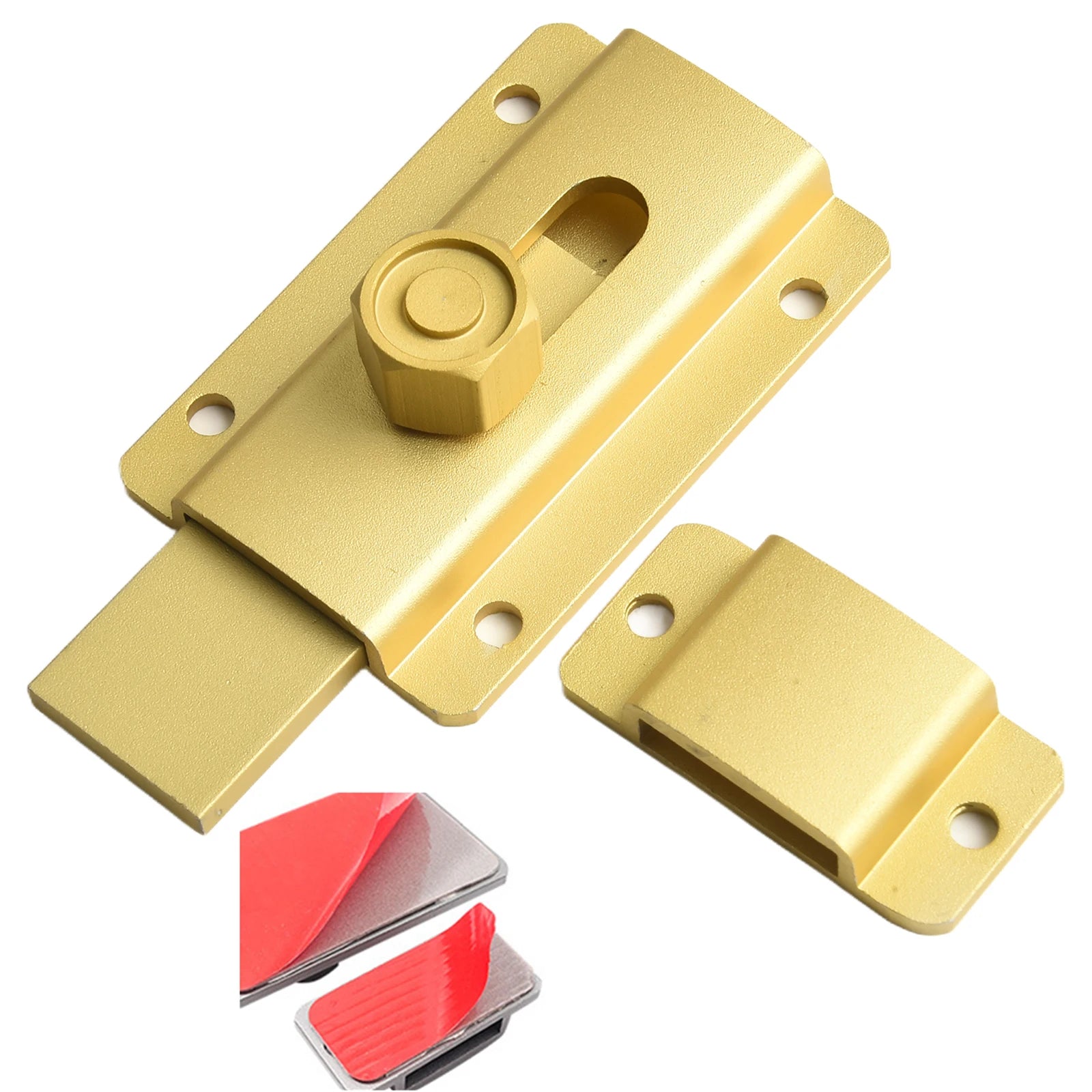 For Home Bedrooms Warehouse Door Lock Aluminum Alloy Lock 7.6cmx3.2cm 2.99inchx1.26inch Thick And Reinforced Base Oasis Select