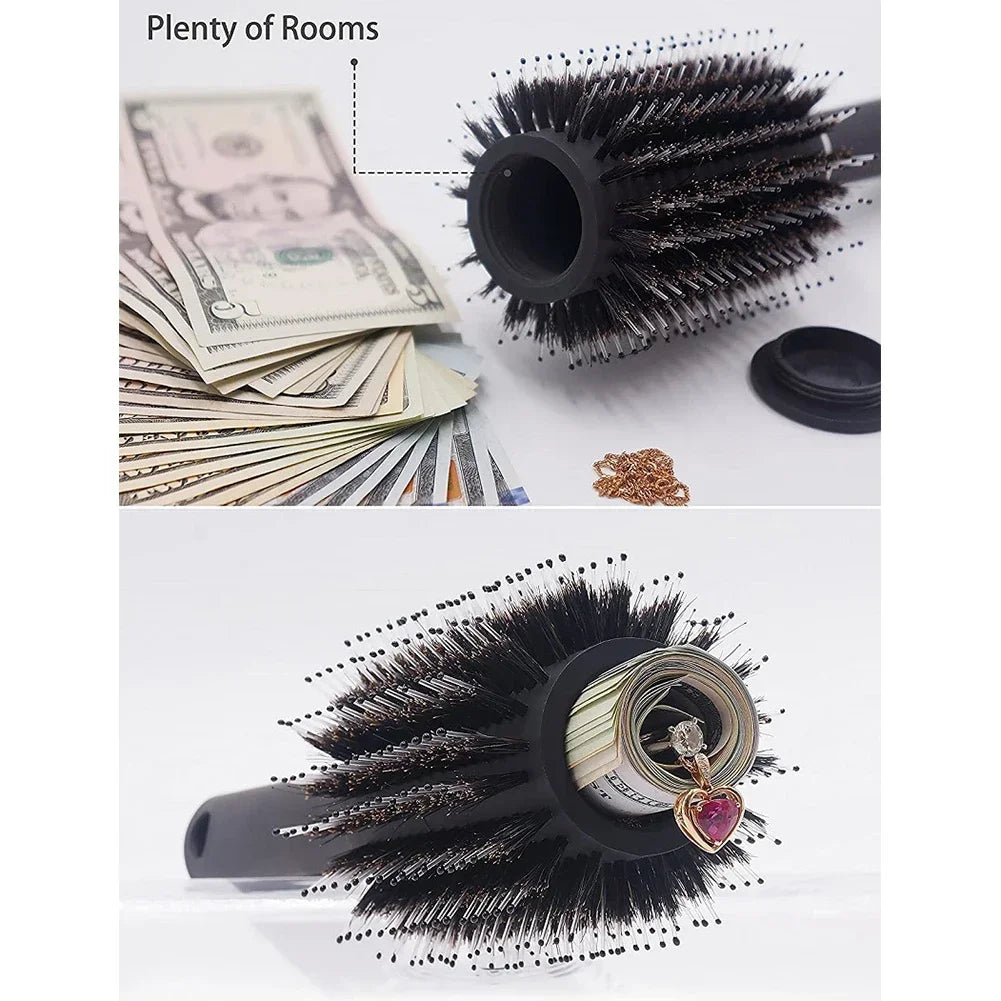 Hair Comb Secret Stash Hidden Safe Diversion Brush Key Safe Box Hiding Diamond Jewelry Storage Discreet Secret Removable Lid Oasis Select