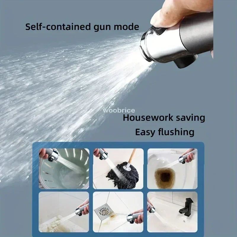Strong Current Shower Head Powerful High Pressure Shower Head Adjustable Spray Massage Rain Faucet Shower Set Bathroom Oasis Select