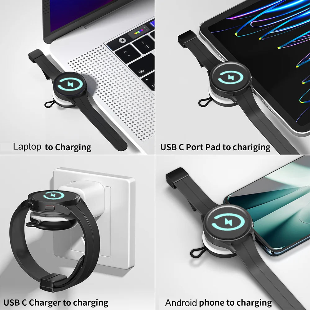 Watch Magnetic Wireless Charger For Samsung Galaxy Watch 8/7/6/5/4 Classic/Ultra/Active 2 Type C Port Charging Oasis Select