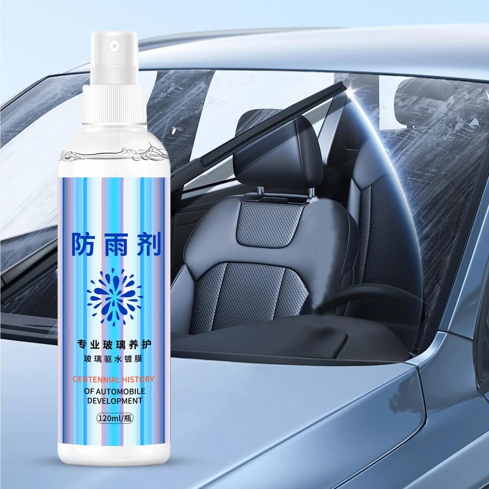 Car Window Cleaner Spray Anti-Fog Spray for Eyeglasses 120ml Portable Automotive Rain-Proof Car Glass Defogger Cleaning Spray Oasis Select