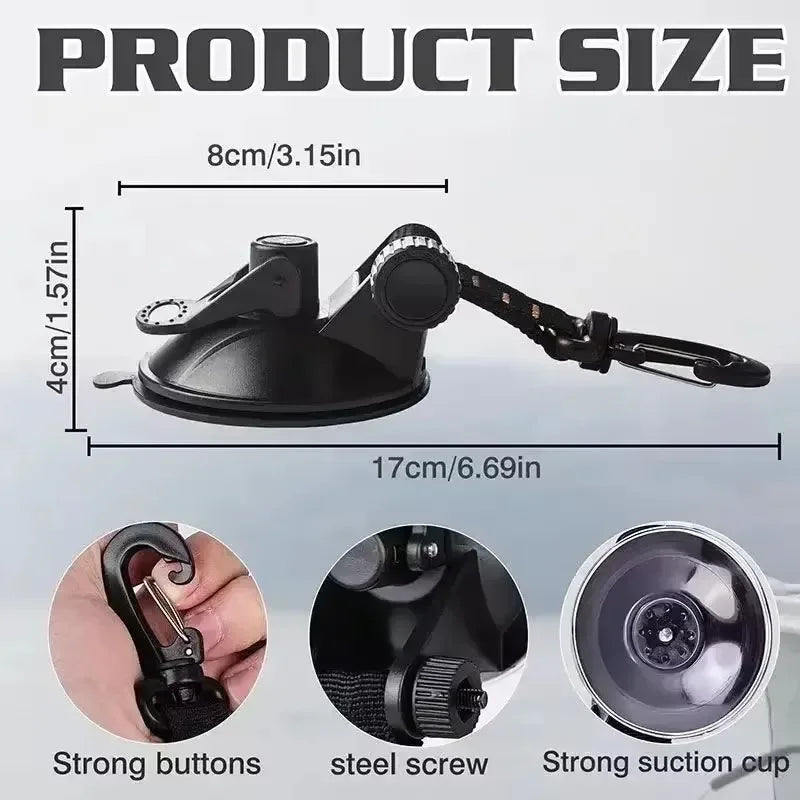 Outdoor Camping Car Tent Suction Cup Buckle Portable Suction Cup Hook Tent Hook Sun Protection Rain Cover Car Window Suction Cup Oasis Select