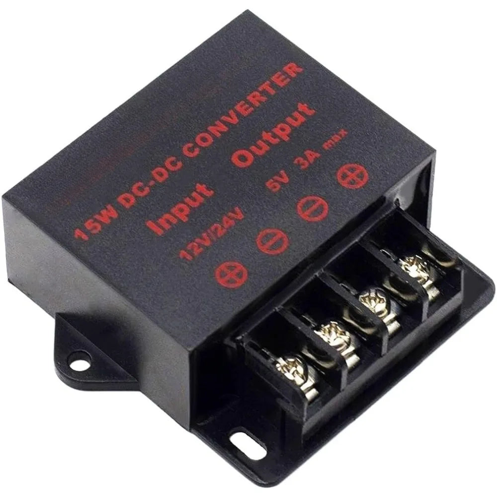 DC/DC Converter 12V 24V Step Down To 5V Regulator Regulated Power Supplies Transformer Converter For Car Truck RV Electronics Oasis Select
