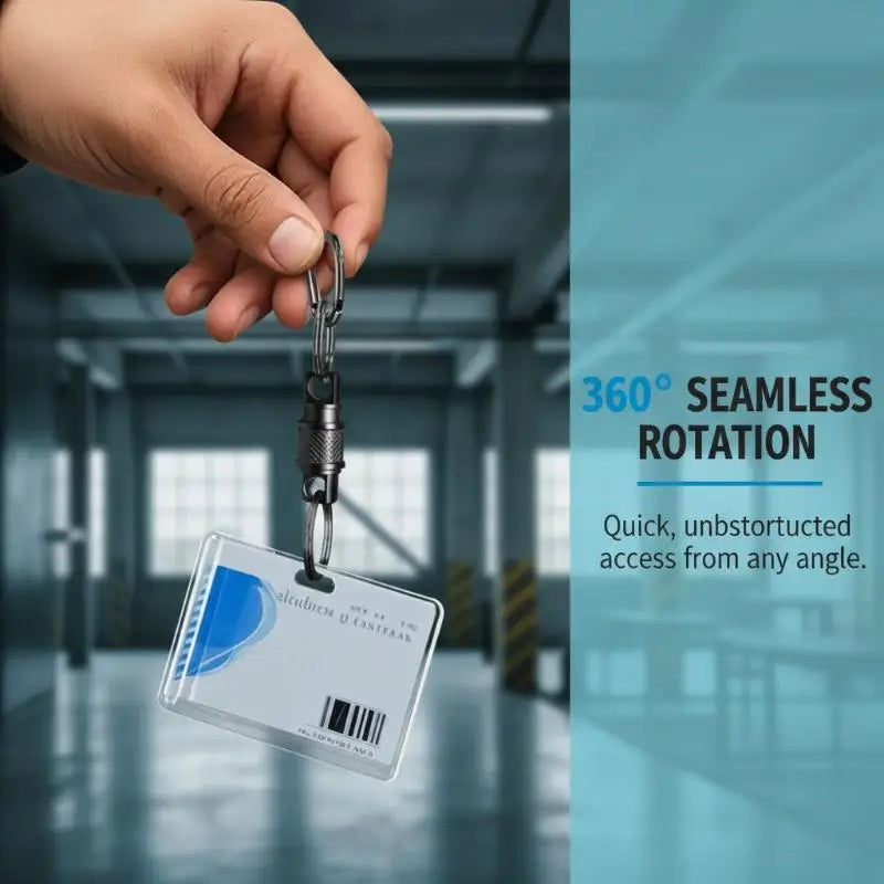 360° Quick-Release Swivel Keychain Clip – Aluminum Alloy