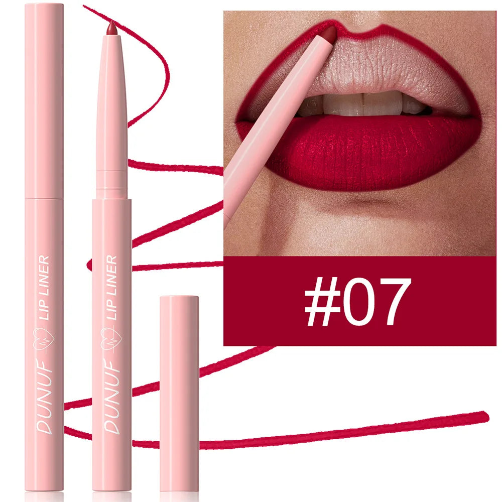1 PCS Matte Velvet Lipliner | Lipstick Waterproof Long-lasting Non-stick Cup High Pigment Multifunctional Bright Red Nude Y2K Oasis Select 07 0.25g