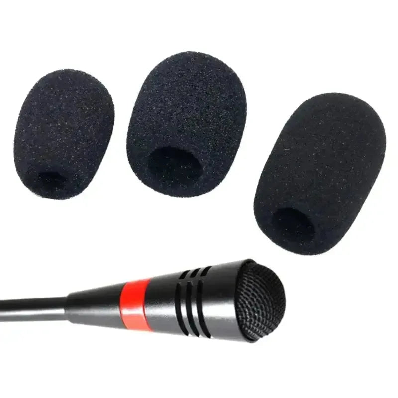 5-40PCS Microphone Windscreen Sponge Cover Headset Mic Foam Cover Protective Cap for Gooseneck Meeting Mic Oasis Select