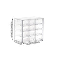 1pc drawer style 6-grid/9-grid/12 grid bracelet jewelry storage box desktop jewelry stationery lipstick dustproof storage box Oasis Select 12grids-Transparent
