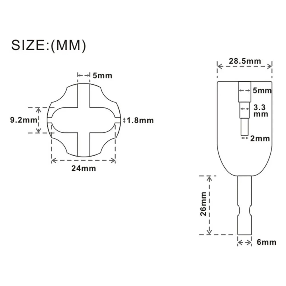 Guitar String Winder Head Tools For Electric Acoustic Guitar Bass String Hexagonal Diameter 6mm Stringed Guitar Parts Oasis Select