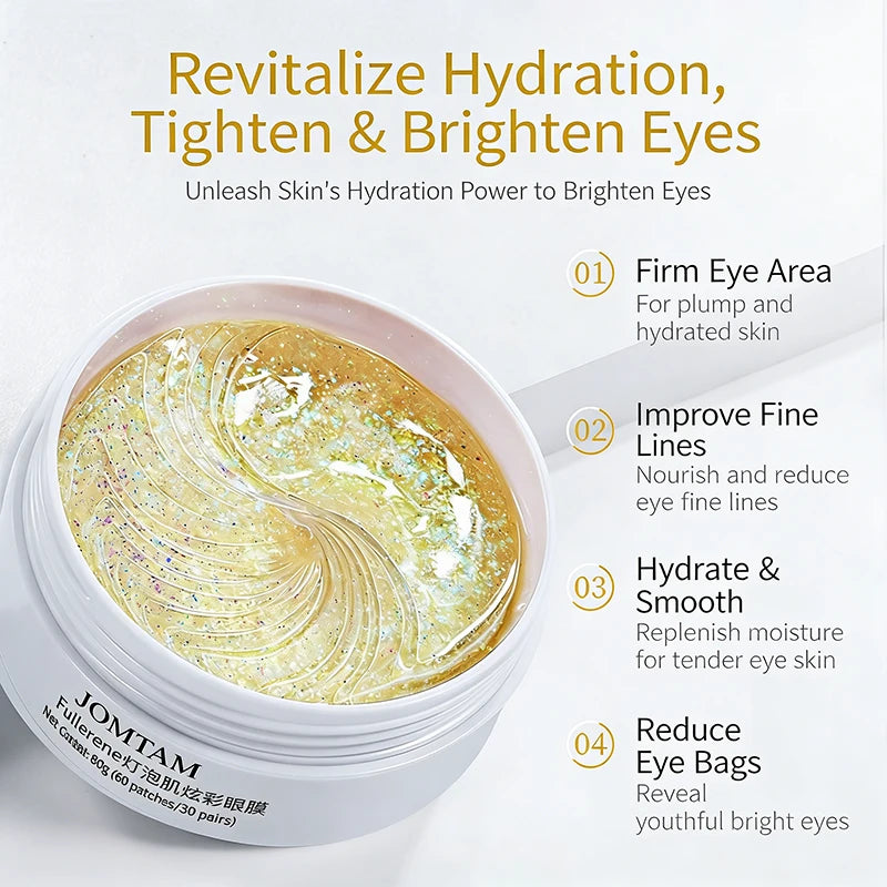 60-Piece Fullerene Under Eye Patches – Anti-Aging & Brightening Under Eye Patches Oasis Select