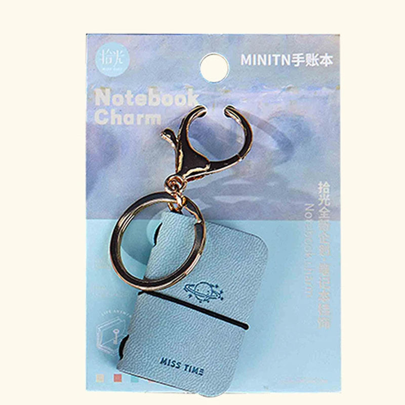 PU Keychain Soft Leather Mini Portable Diary Backpack Charm Notebook Literary Style Storage Accessory Oasis Select A3