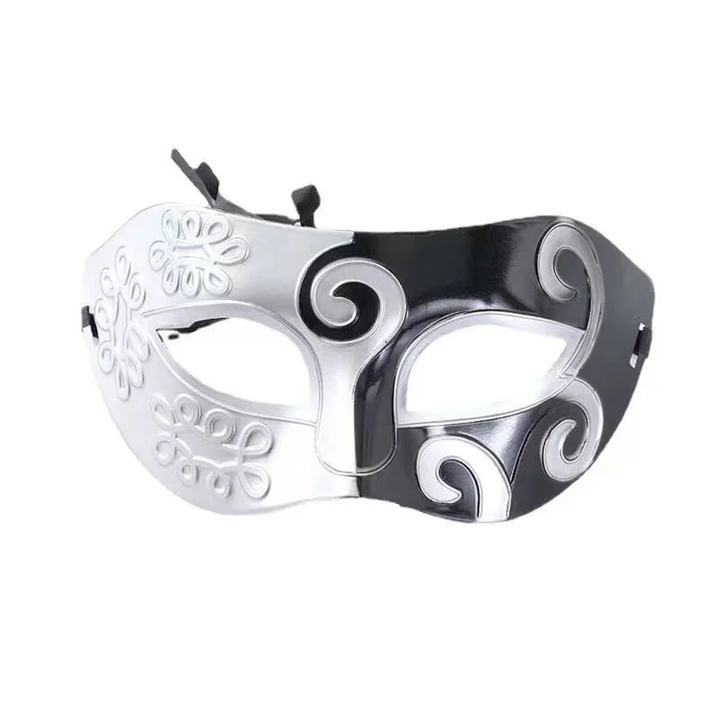 Venetian Half-Face Masquerade Mask | Vintage Sequined Costume