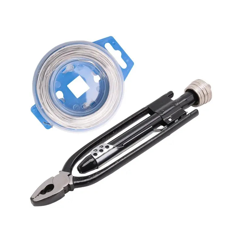 LIKE WISH 6Inch Aircraft Safety Wire Twisting Pliers Set Lock Twist Twister Tool / Roll 0.8Mm Stainless Steel Safety Lock Wire Oasis Select