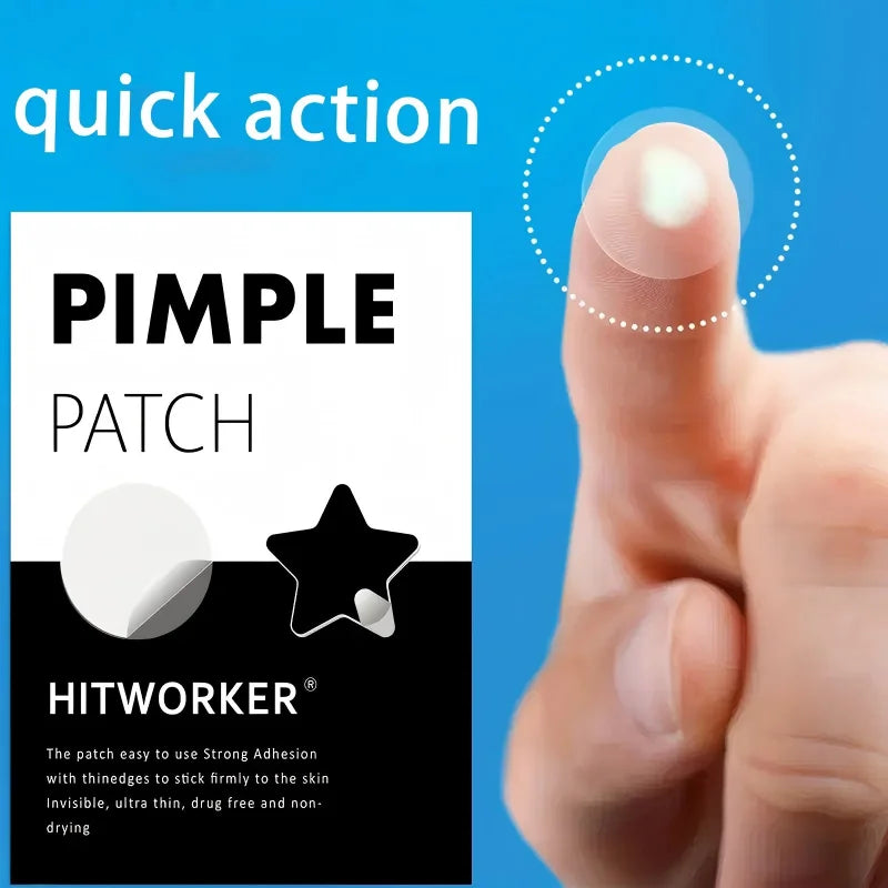400/800pcs Hydrogel Acne Patch, Black Star and Round Cover Acne Patch, a skin care gift for men and women on Valentine's Day Oasis Select