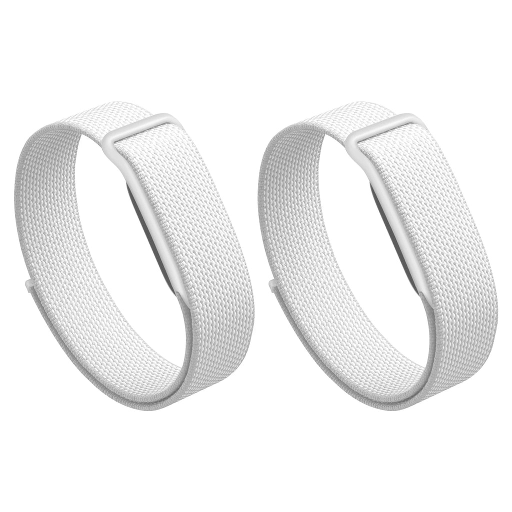 Woven Nylon Band Fitbit Air Strap Breathable Braided Watch Plastic Oasis Select 2pcs white