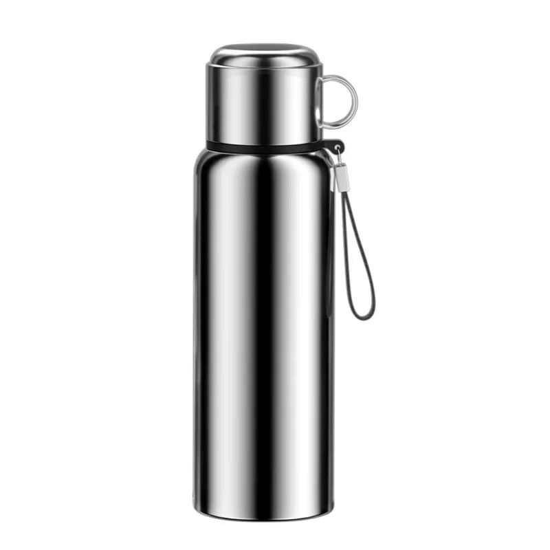 Stainless Steel Smart All-Steel Vacuum Cup Large Capacity Tea and Water Separation Portable Outdoor Sports Bottle Thermos Oasis Select