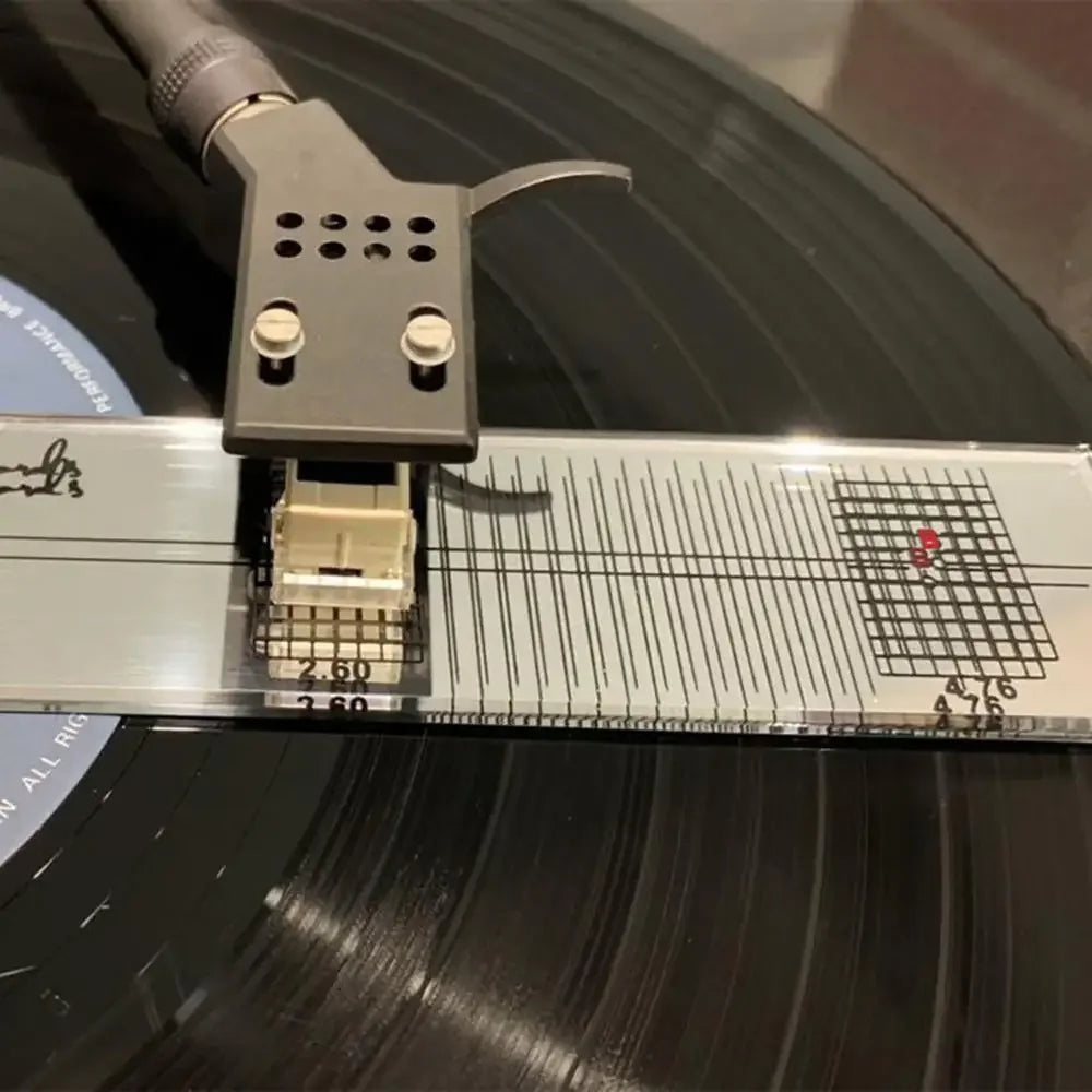 LP Vinyl Cartridge Stylus Azimuth Compensation Angle/Calibration Gauge Adjustment Ruler For Phonograph Turntable Lens Gauges Oasis Select