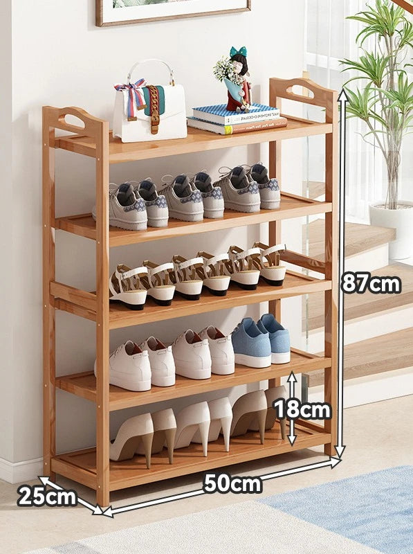 Simple household floor standing shoe rack, multi-layer space saving dormitory storage, economical small shoe cabinet Oasis Select Five layers 50cm