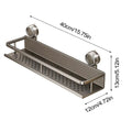 Suction Cup Shower Shelf No Drilling Shelves Wall Storage Space Saving Solution for Apartment Kitchen Restroom Living Room Home Oasis Select A