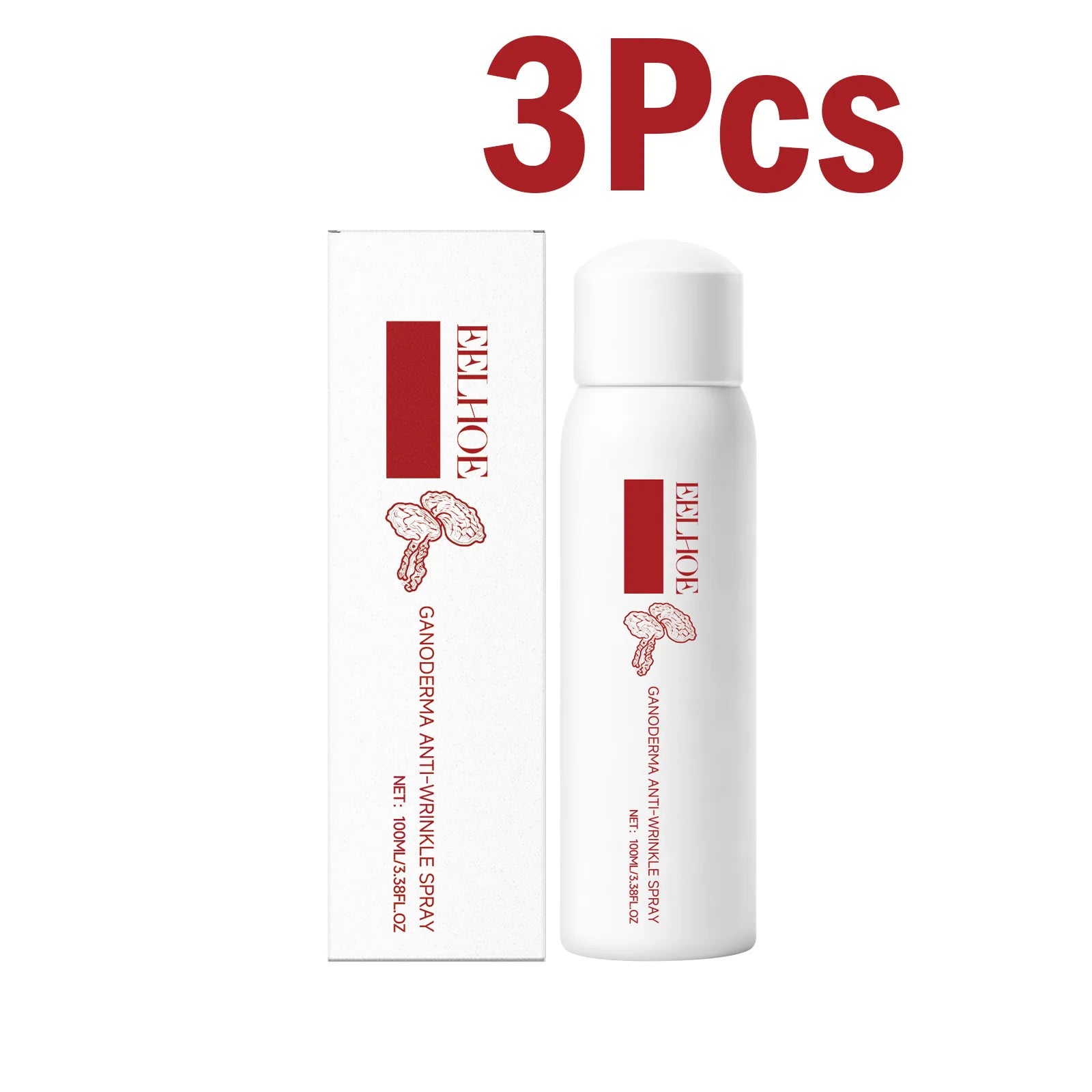 Lingzhi Moisturizing Facial Toner Spray Anti-Wrinkle Hydrating Brightening Refreshing Non-sticky Rejuvenating Ganoderma Face Mis Oasis Select 3 x 100ml Boxed