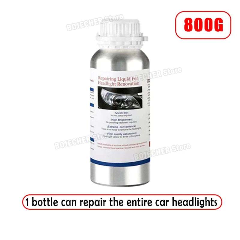 Car Headlight Polishing Liquid Polymer Car Headlamp Renovation Restoration Cleaning Agent 50ML/100ML/150G Auto Repair Products Oasis Select 800G White
