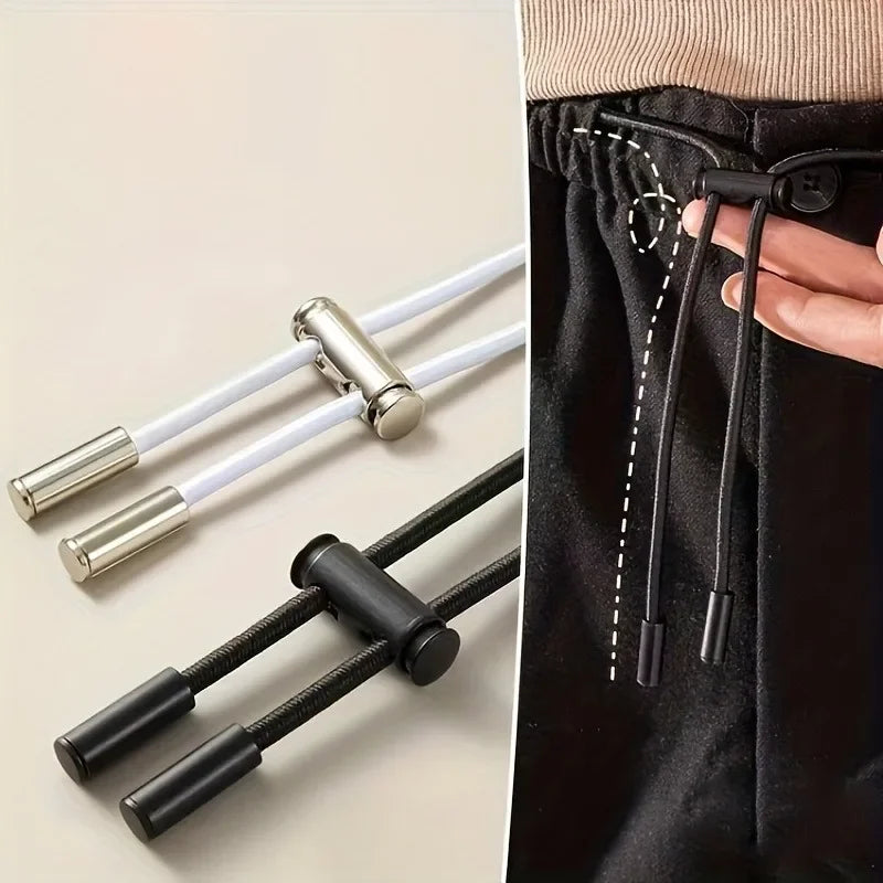 Adjustable Metal Spring Cord Locks No-Tie Drawstring Buckle Clips Durable Replacement Fasteners for Hoodie & Jacket Drawcords Oasis Select