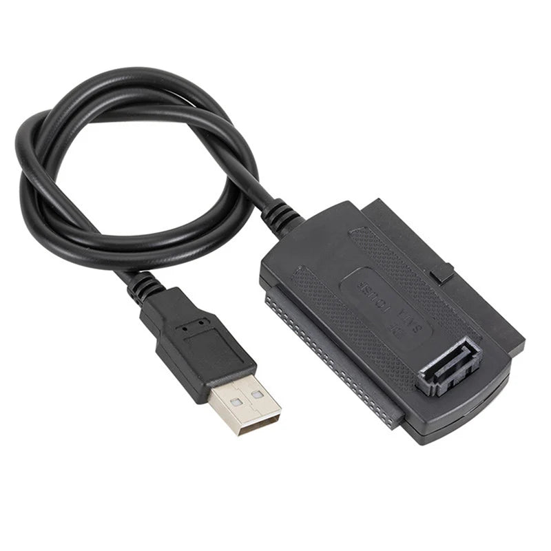 USB 2.0 To IDE Adapter Converter Cable For 2.5 3.5 Inch Hard Drive HD Oasis Select Black