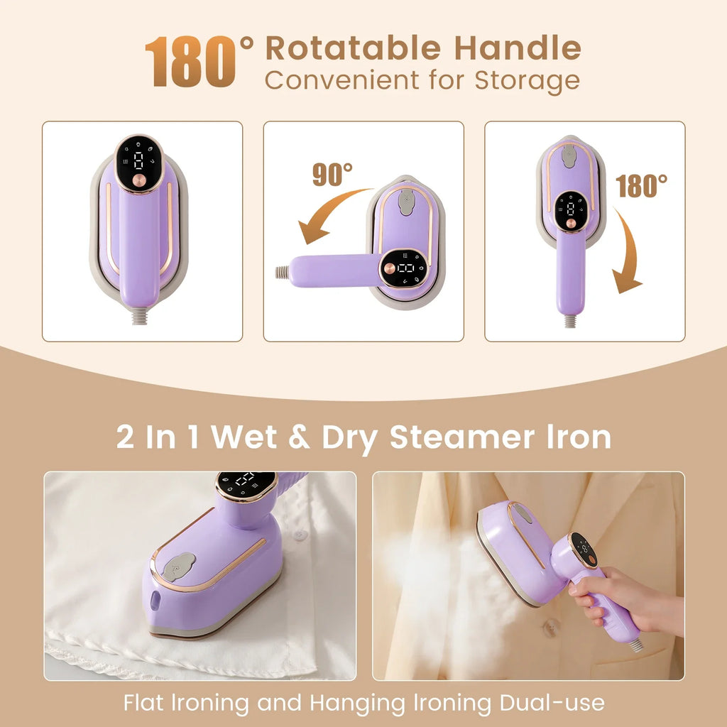 URGGU Portable Handheld Steam Iron & Garment Steamer