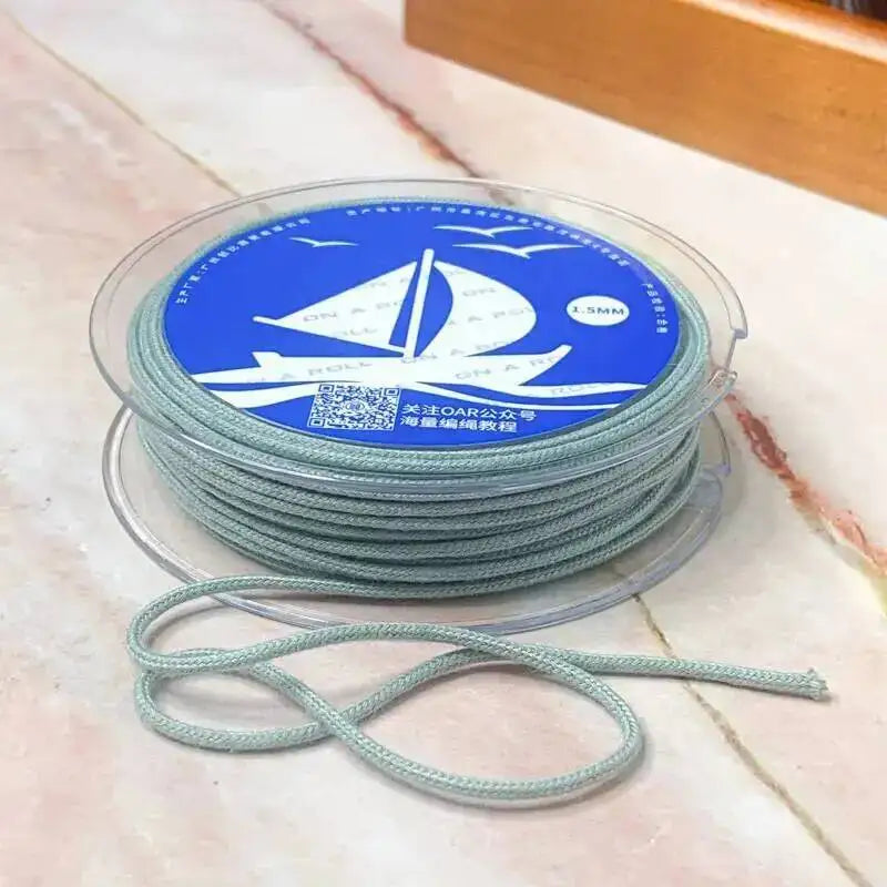 1.2/1.5/2.0MM Chinese Knotted Rope Bright Cord Braided Rope Bracelet Weaving Nylon Cord Diy JEWELRY Necklace Accessories Oasis Select