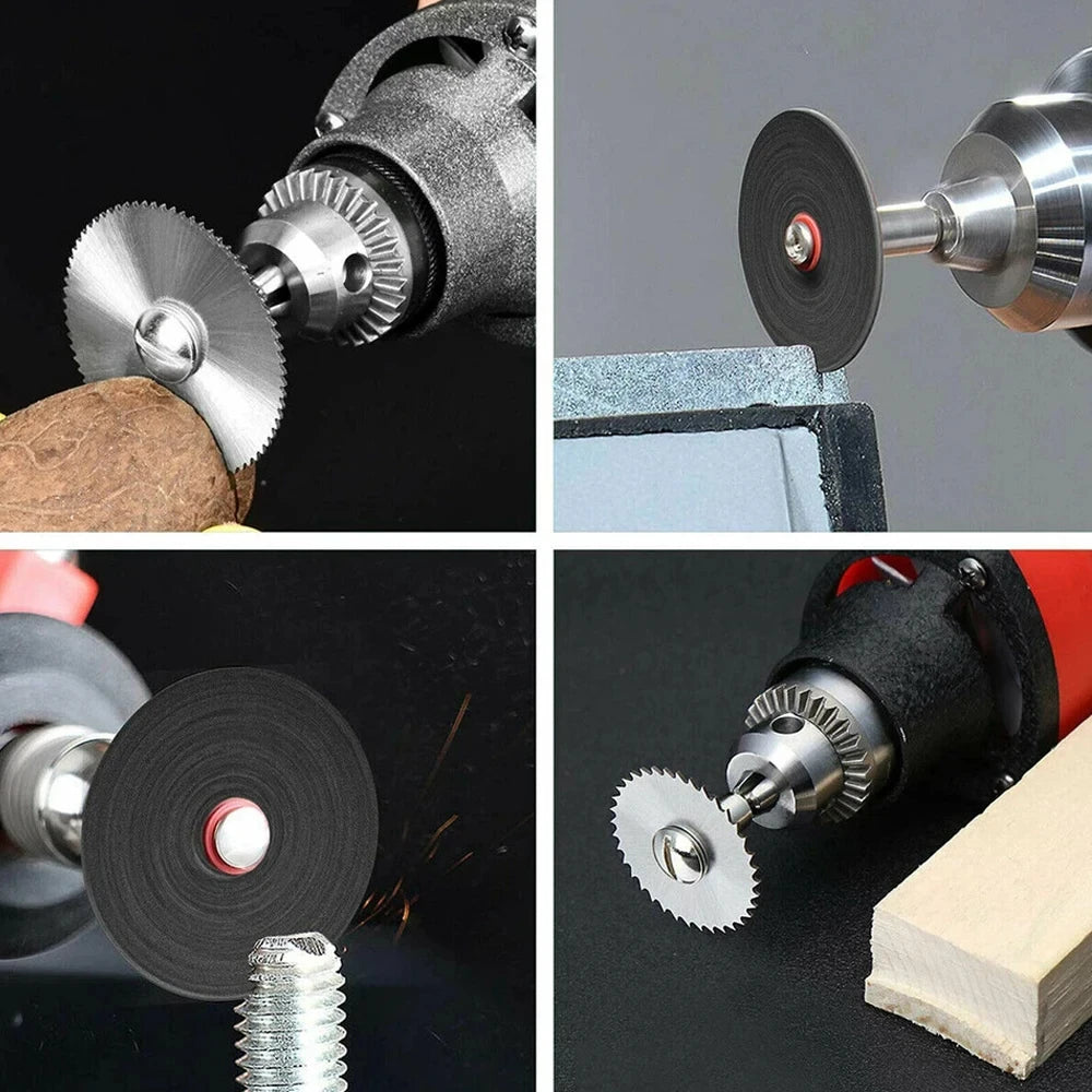 31pc Cutting Discs HSS Circular Saw Mini Drill Rotary Tool Multi-Size Blades for Cutting Metal, Wood, Stone, PVC Oasis Select