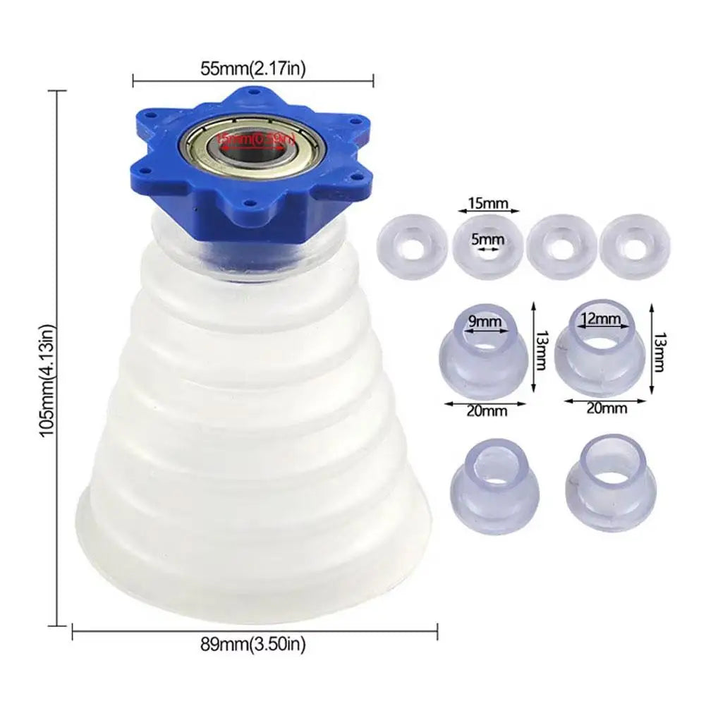 KITPIPI Drill Dust Collector – Universal Rubber Dustproof Bowl