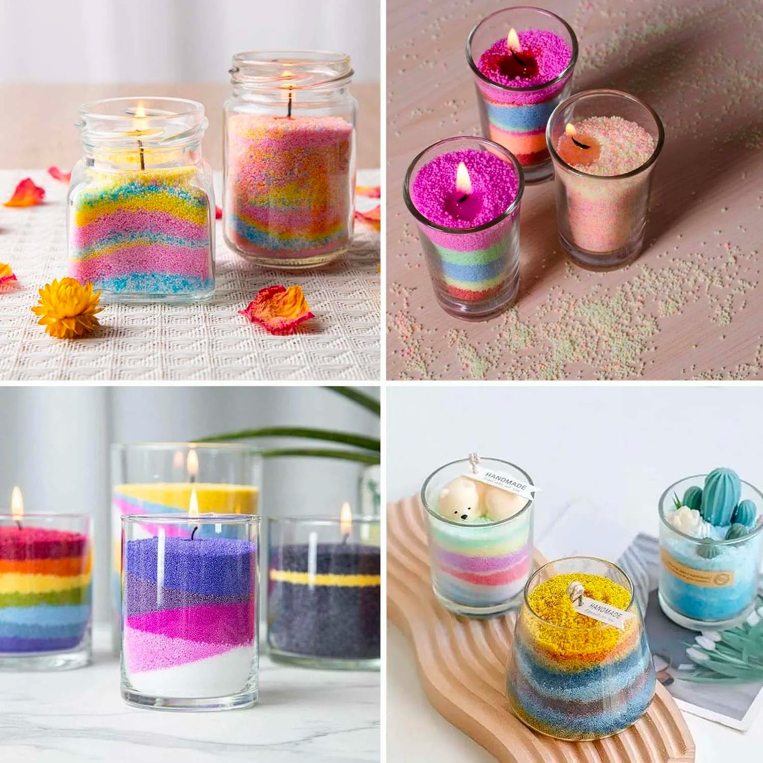 50g Pearl Candle Wax Set & 5 Wicks – DIY Candle Making Kit