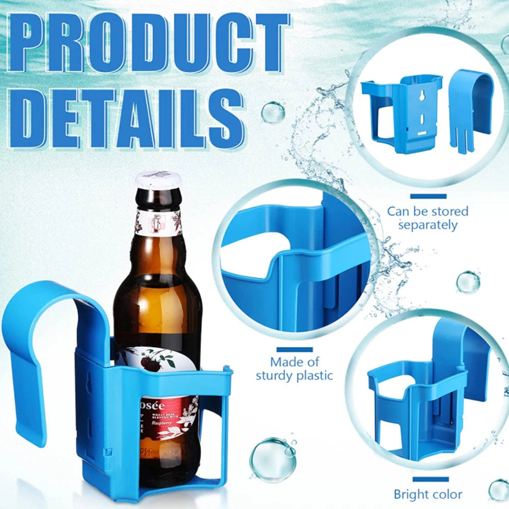 Poolside Cup Holder for Above Ground Pools – No-Spill Pool Cup Holder Oasis Select