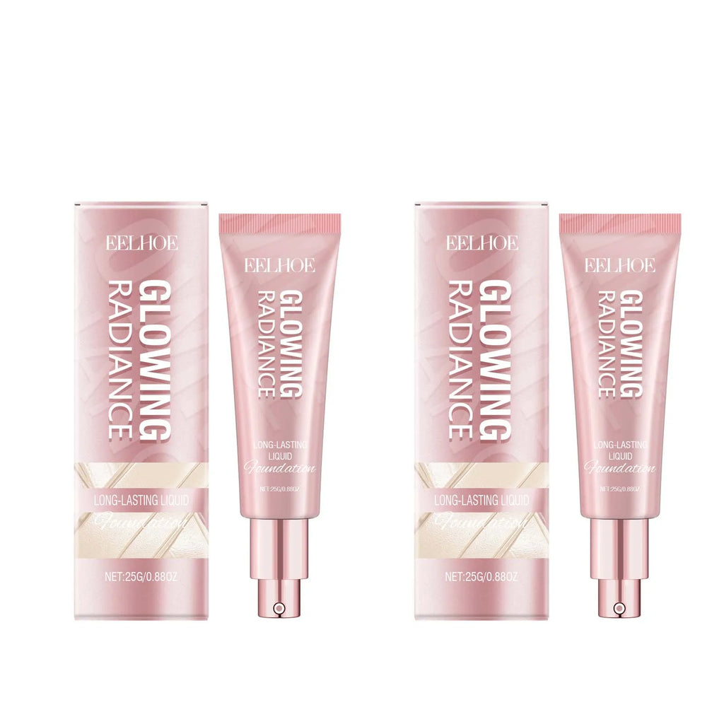 Face Liquid Foundation Oil-Control Matte BB Cream Waterproof Long-Lasting Concealer Liquid Full Coverage Moisturizing Cosmetics Oasis Select 2Pcs Ivory white