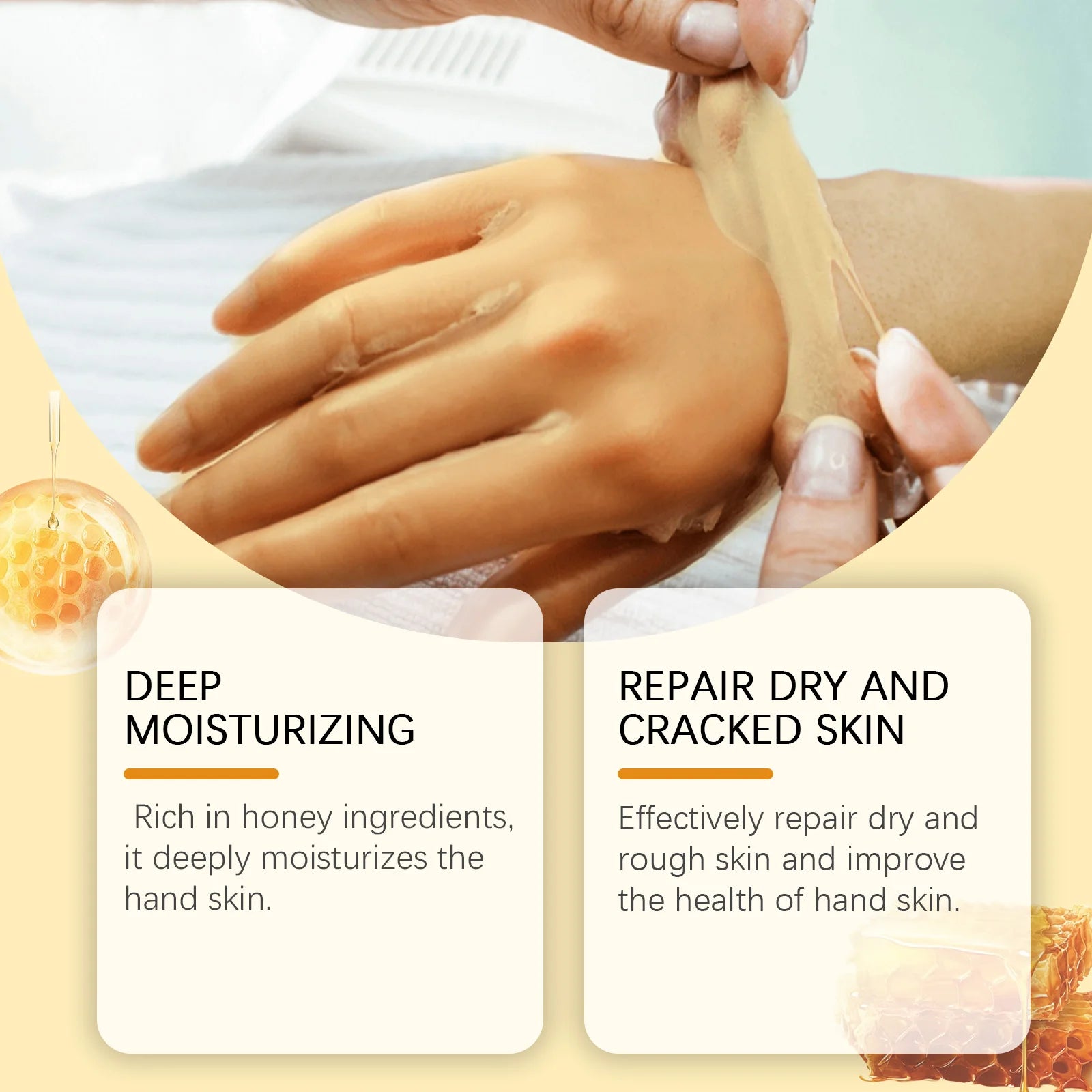 Vitamin C Turmeric Peel Off Hand Mask Moisturizing Nourishing Smoothing Skin Hydrating Improve Roughness Hand Skin Care Oasis Select