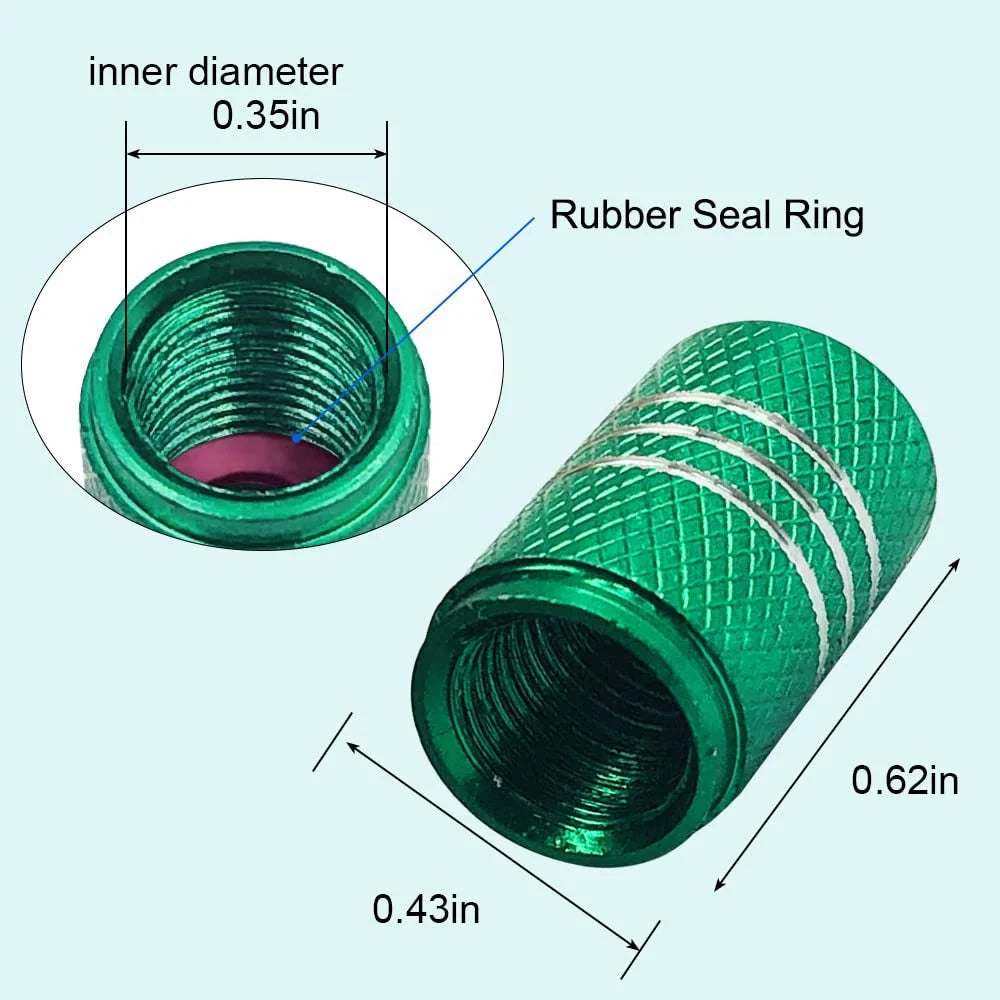 Colorful car tires, aluminum alloy colored valve caps, sedan metal valve caps, valve caps Oasis Select