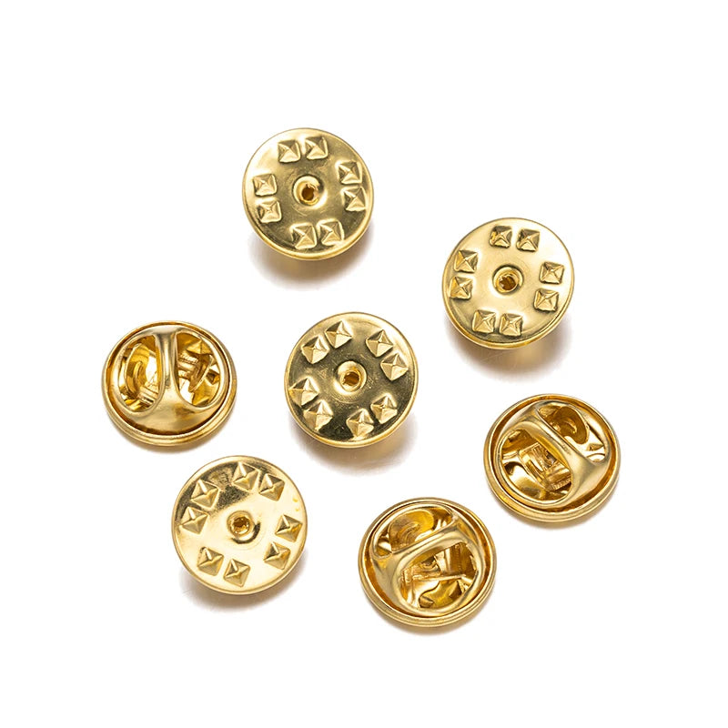 200Pcs Butterfly Clutch with Blank Pins Backs Tie Tacks Replacement for DIY Craft& Badge Jewelry Making -Locking Pin Backs Oasis Select Origin Base 200 Pieces