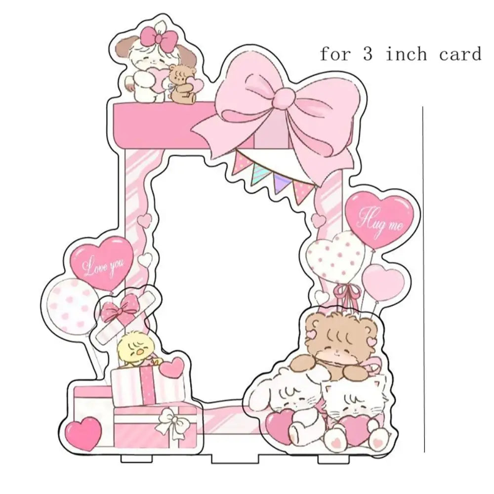 Creative Transparent Idol Card Display Stand Dustproof Waterproof Photo Card Holder INS Korean Card Protective Case Gifts Oasis Select