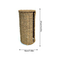 Toilet Paper Holder Handwoven storage basket No-Drill Bathroom Organizer with Cup Holder Bathroom Organizer Bathroom Decor Oasis Select 1PC
