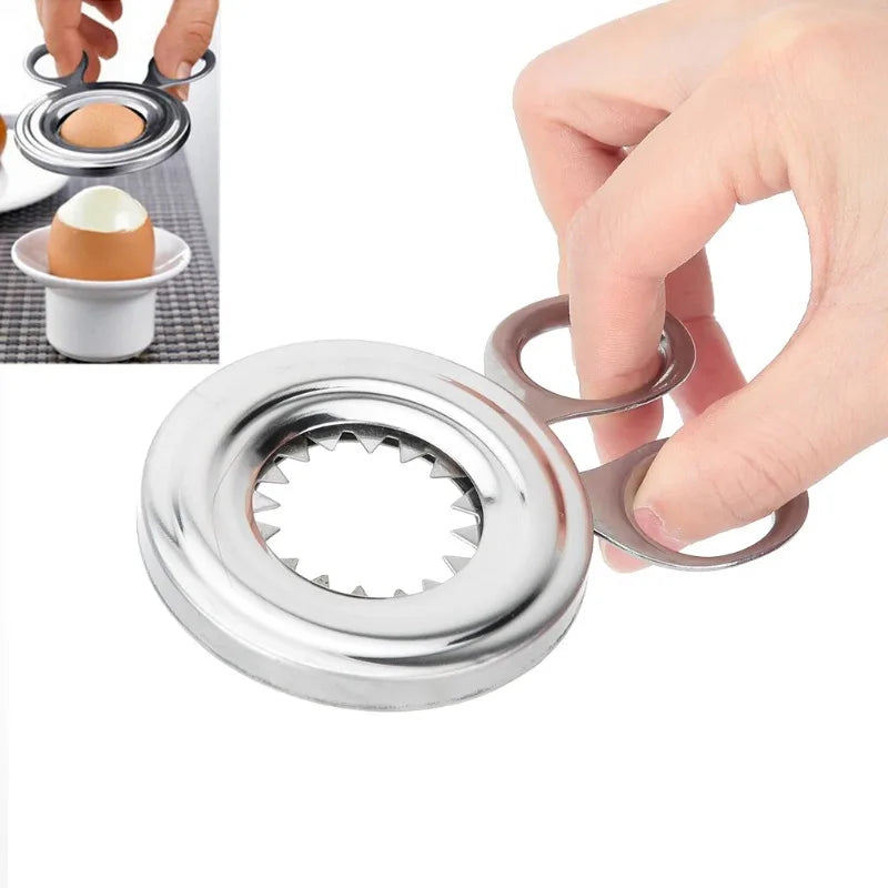 Egg Topper Cutter Quick Egg Shell Remover Tool for Breakfast Making and Household Kitchen Use Stainless Steel Egg Opener Oasis Select