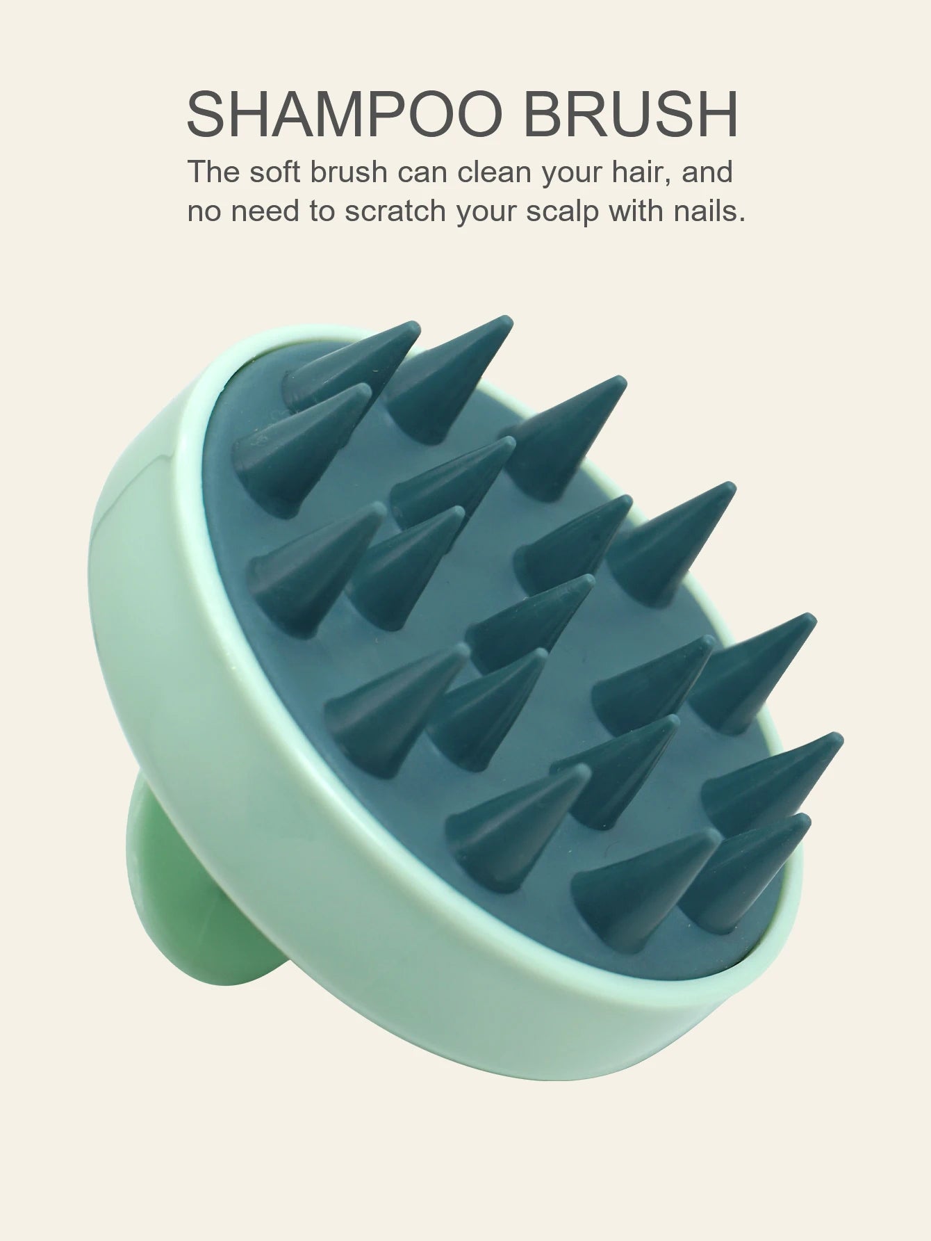 Silicone Shampoo Scalp Hair Massager Head Body Scalp Massage Brush Scalp Massage Brush Comb Magic Handle Brush Spa Massage Brush Oasis Select