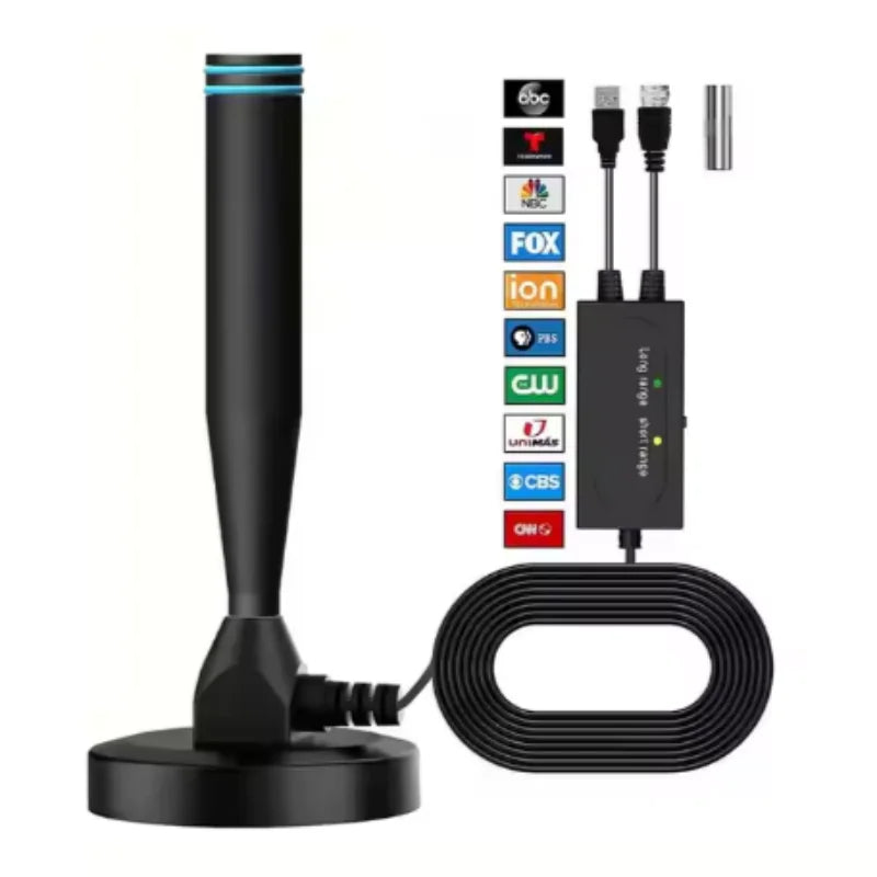 Indoor/Outdoor Suction Cup Digital TV Antenna DTMB Antenna for Home Use Popular Cross-Border Terrestrial Digital TV Antenna Oasis Select Blue