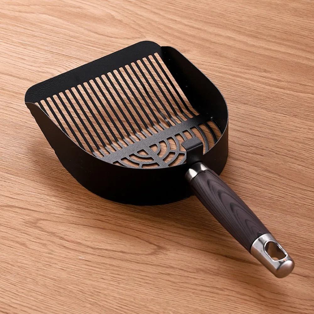 Stainless Steel Cat Litter Scoop – Long Handle Deep Sifter