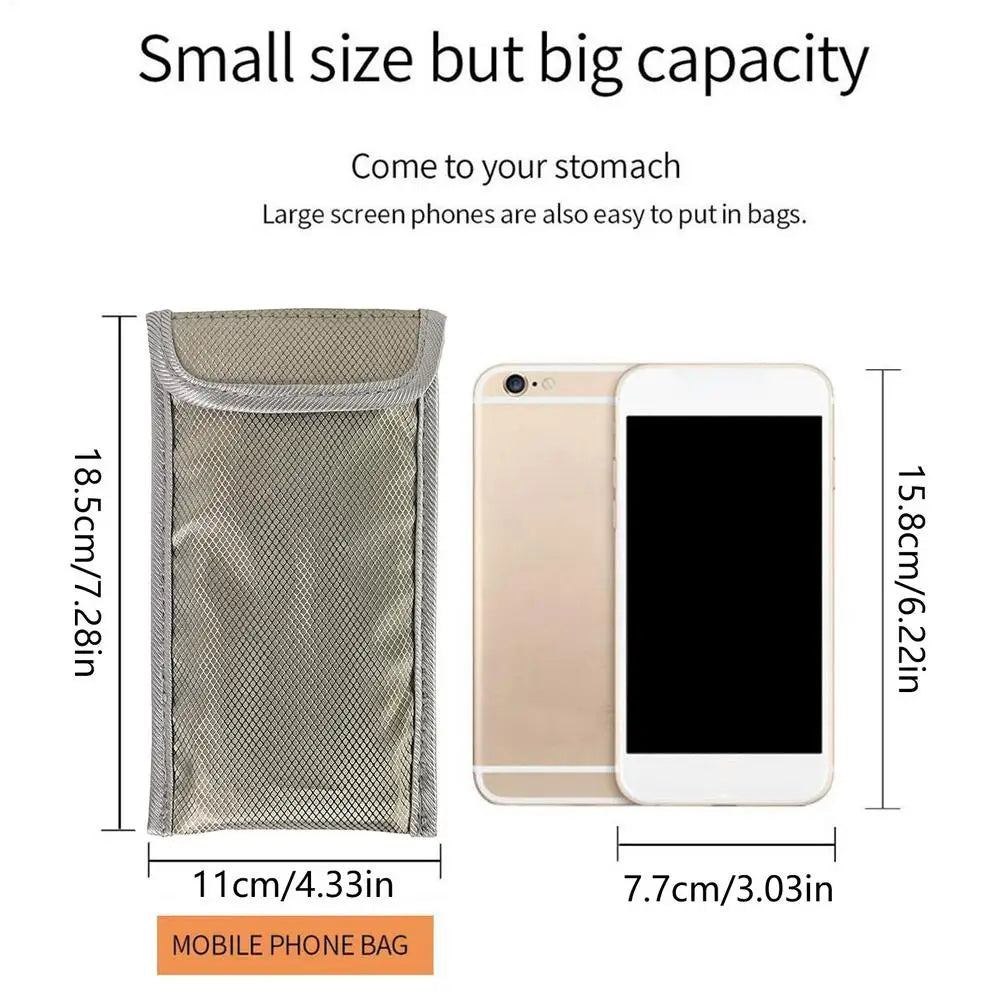 Cell Phone Signal Blocking Bag Signal Blocking Faraday Bag Anti-Radiation Anti-Hacking Tracking for Cell Phones Car Key Storage Oasis Select b
